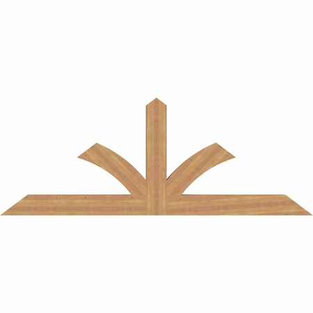 Ekena Millwork Richland Smooth Timber Gable Bracket, Western Red Cedar, 84"W x 31"H x 3 1/2"D x 5 1/2"F, 9/12 Pitch GBW084X31X0406RIC00SWR
